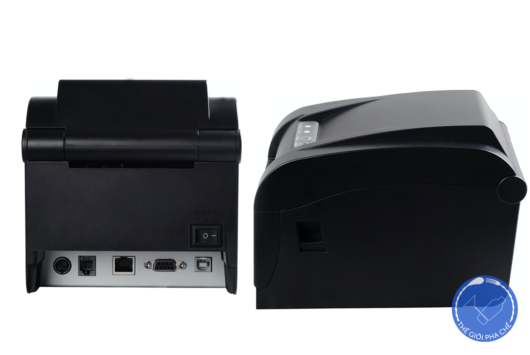 Máy in mã vạch Xprinter XP-350B được hỗ trợ cổng giao tiếp bằng USB