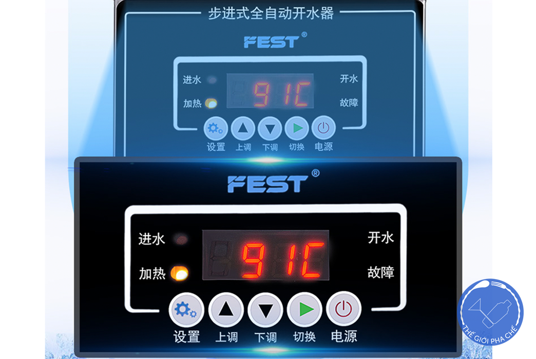 Cây đun nước tự động Fest RC135 kiểm soát nhiệt độ dễ dàng với bảng điều khiển thông minh